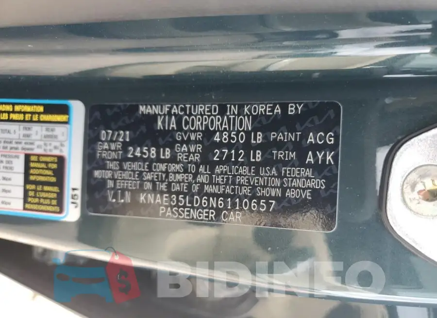 KNAE35LD6N6110657 Photo# 12