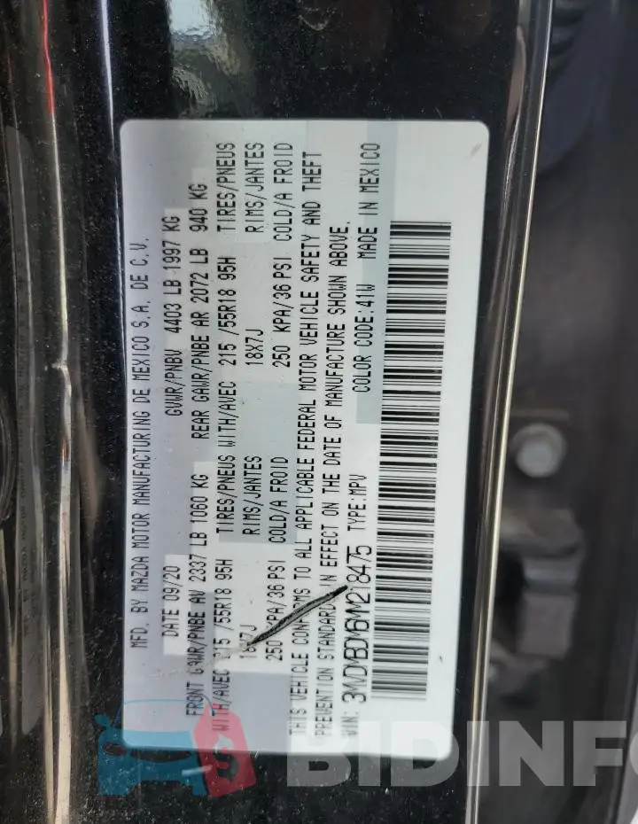 3MVDMBDM6MM218475 Photo# 13