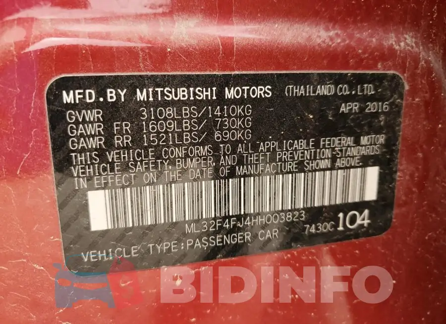 ML32F4FJ4HH003823 Photo# 12