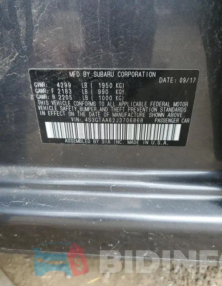 4S3GTAA62J3706868 Photo# 12