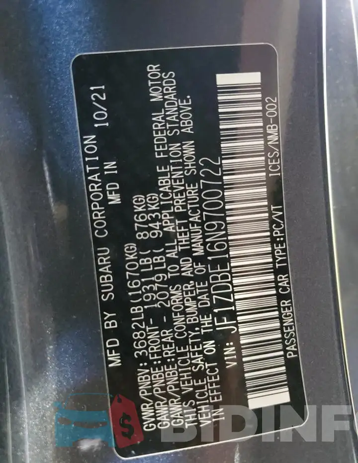 JF1ZDBE16N9700722 Photo# 12