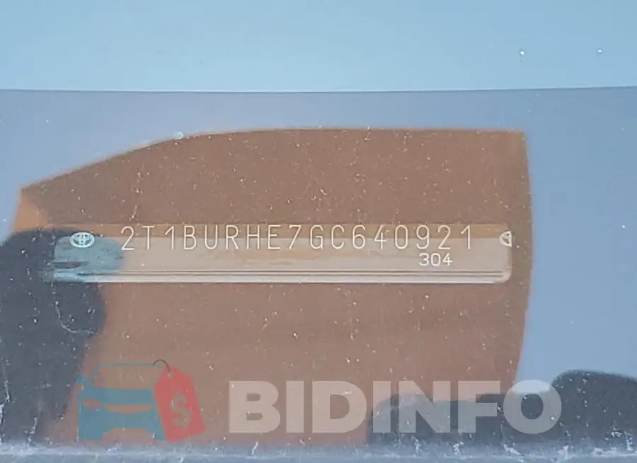 2T1BURHE7GC640921 Photo# 12