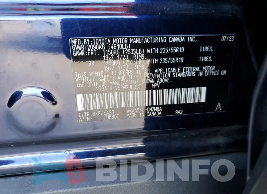 2T3A1RFV9PW388330 Photo# 13