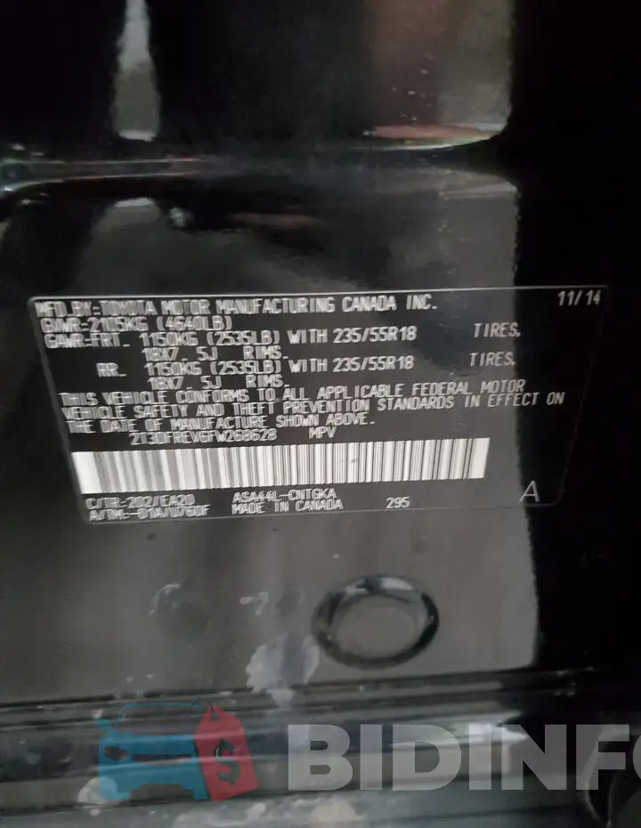 2T3DFREV6FW268628 Photo# 13