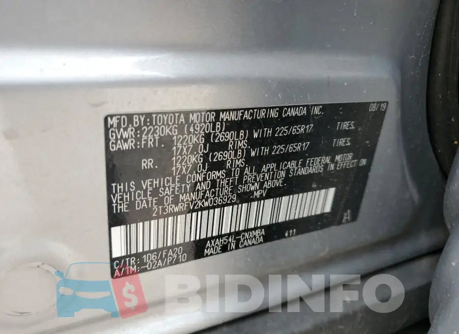 2T3RWRFV2KW036929 Photo# 13