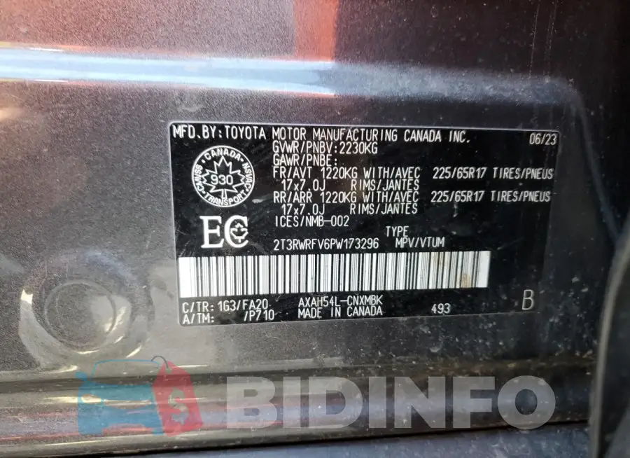 2T3RWRFV6PW173296 Photo# 14