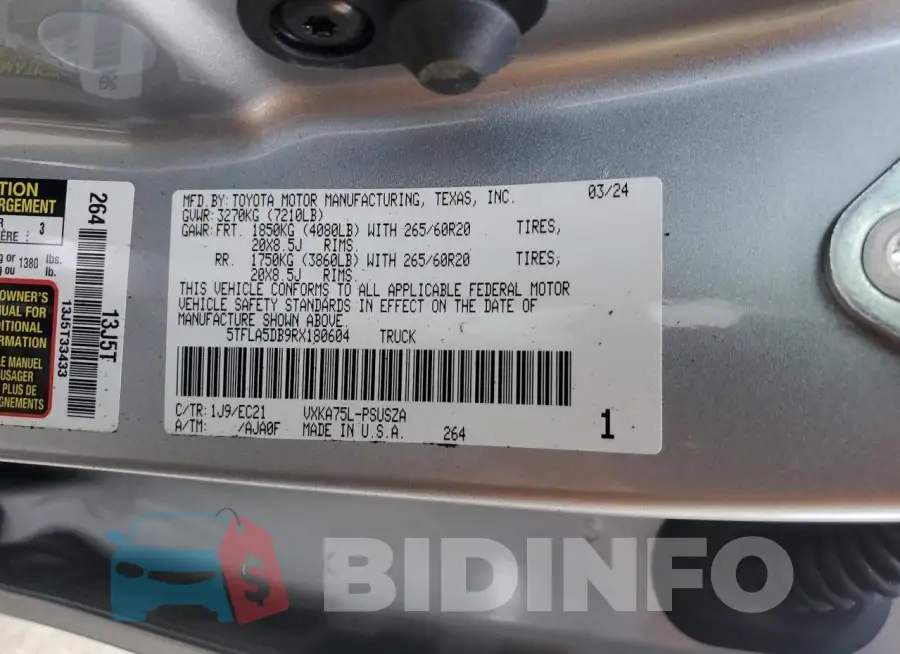5TFLA5DB9RX180604 Photo# 12