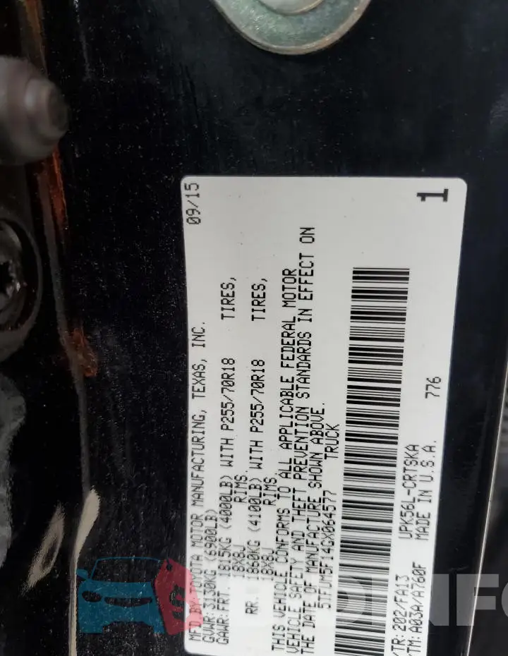 5TFUM5F14GX064577 Photo# 12