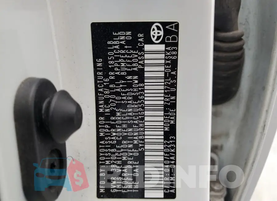 5YFBURHE1GP556318 Photo# 12