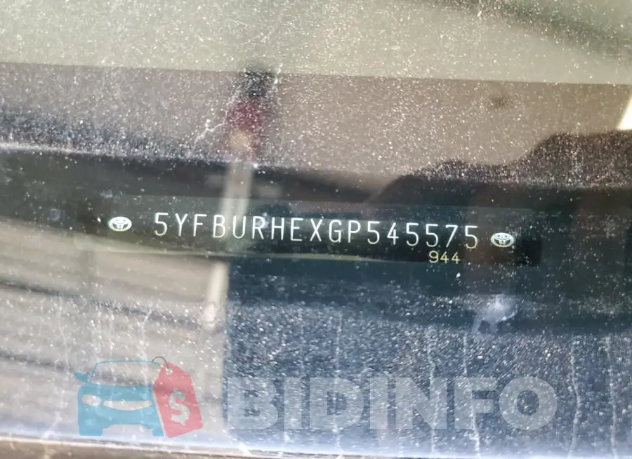 5YFBURHEXGP545575 Photo# 12