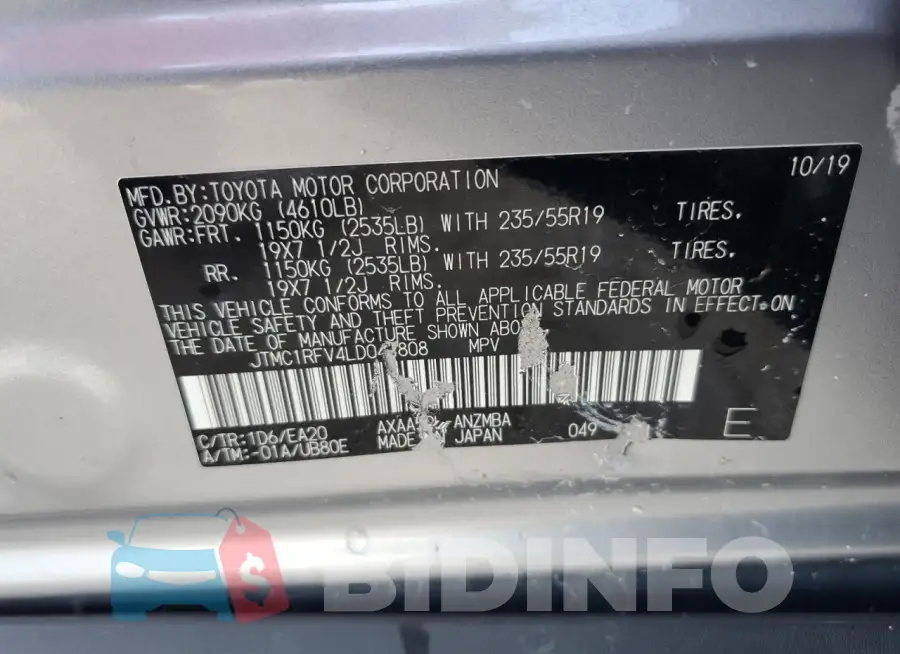 JTMC1RFV4LD044808 Photo# 13