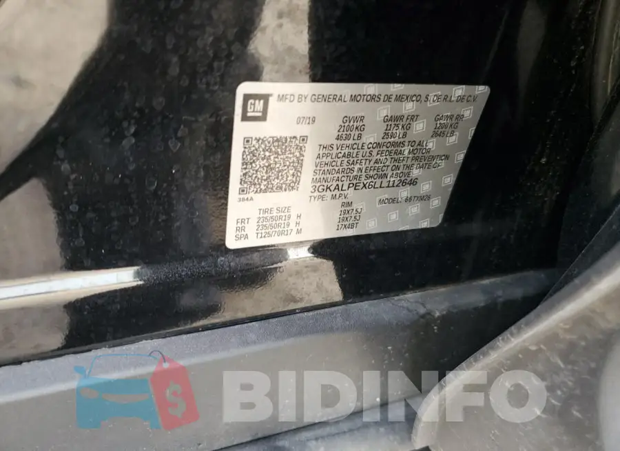 3GKALPEX6LL112646 Photo# 13