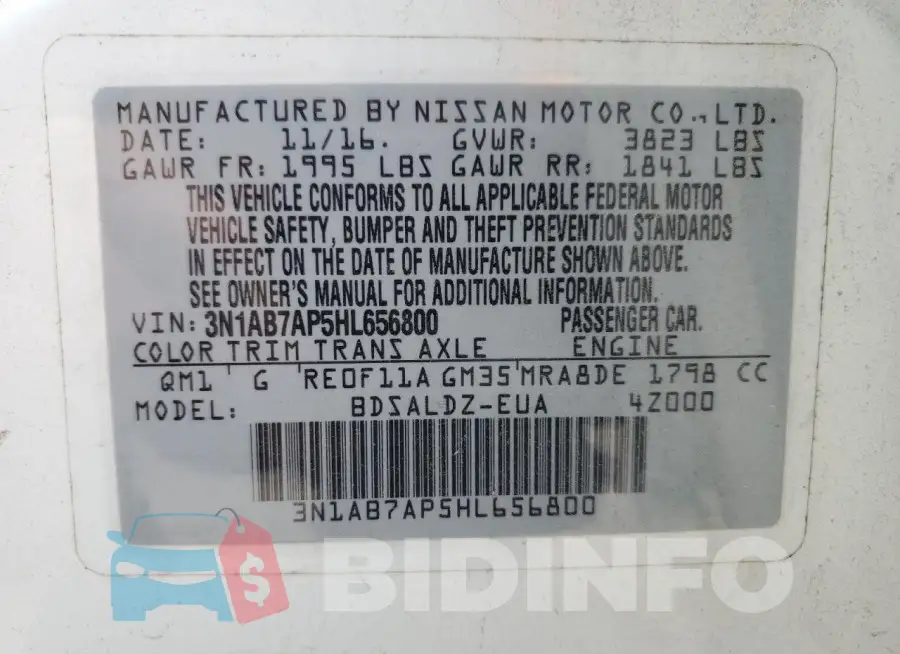 3N1AB7AP5HL656800 Photo# 12