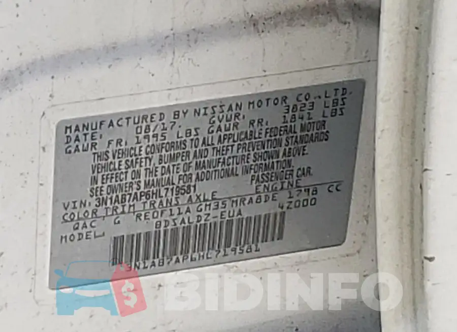 3N1AB7AP6HL719581 Photo# 12