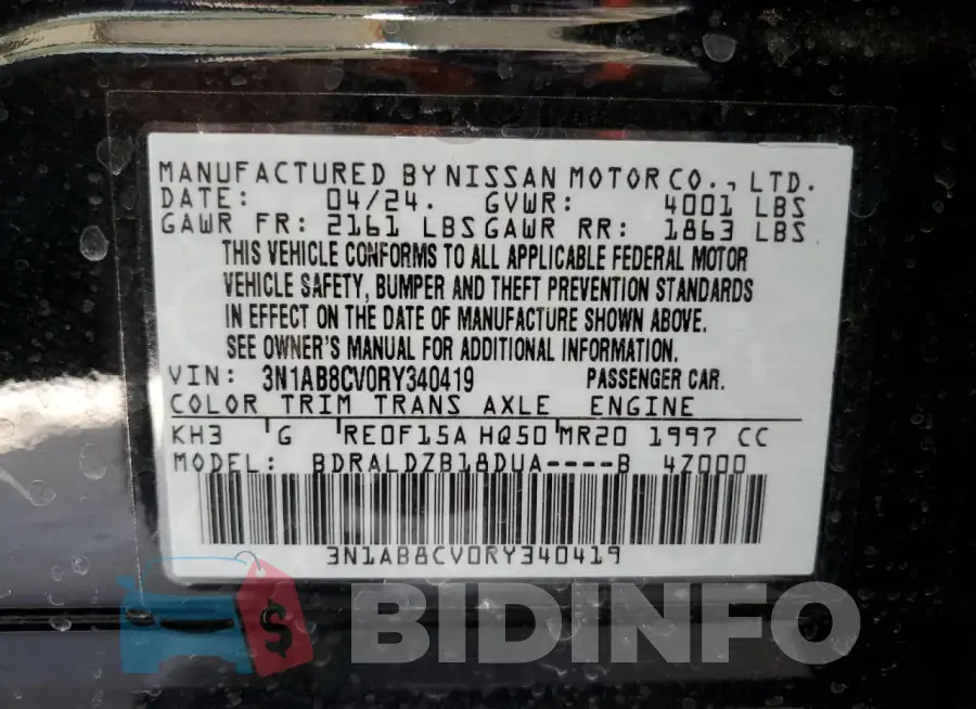 3N1AB8CV0RY340419 Photo# 13