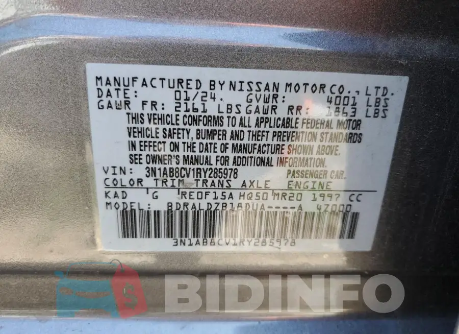 3N1AB8CV1RY285978 Photo# 12