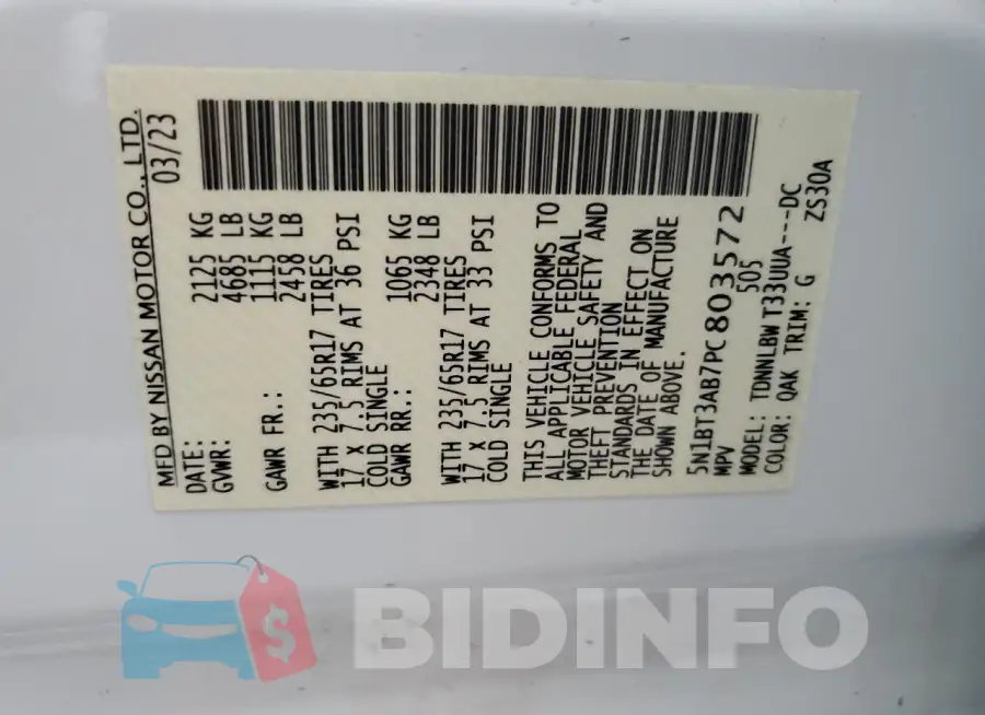 5N1BT3AB7PC803572 Photo# 13
