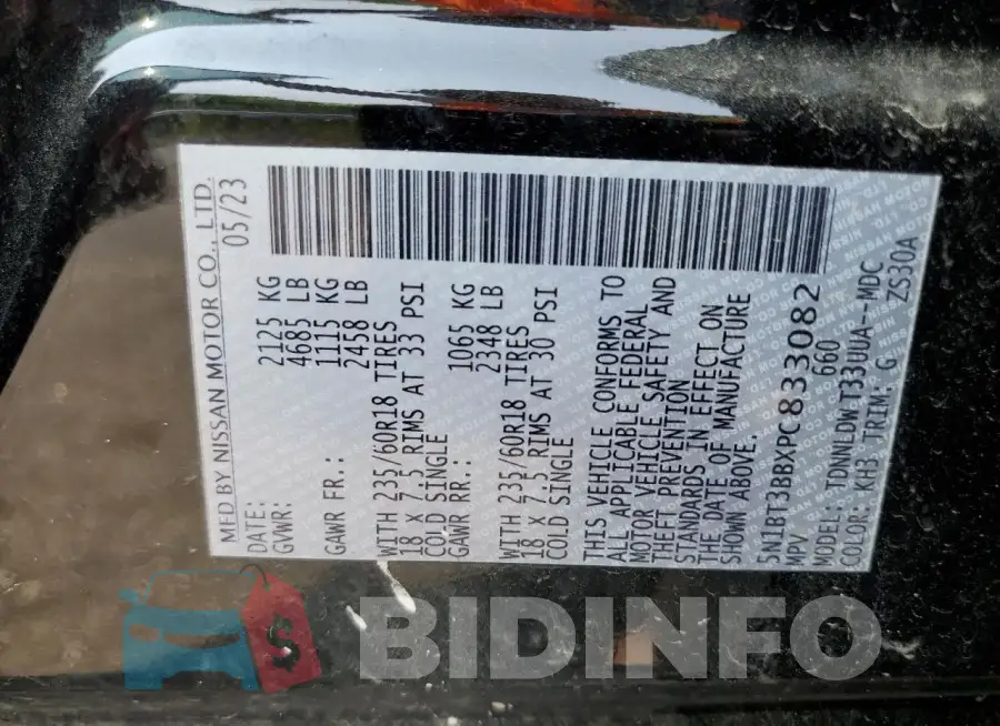5N1BT3BBXPC833082 Photo# 13