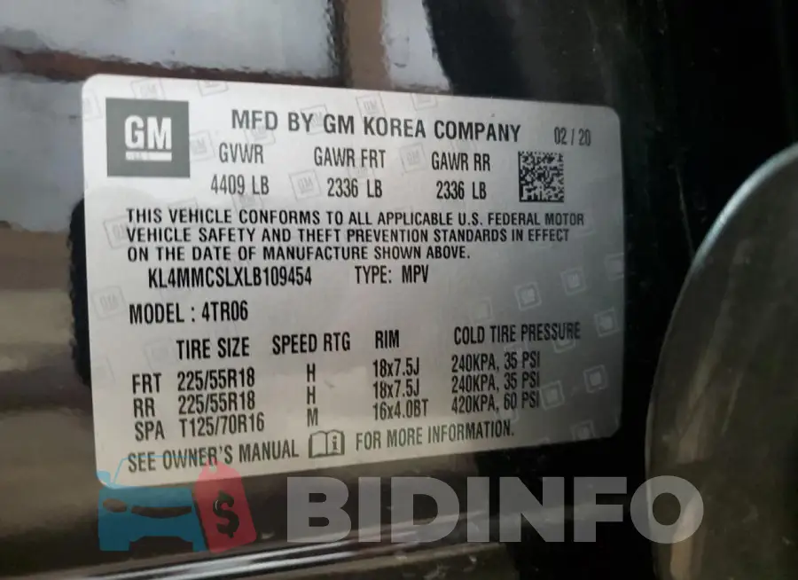 KL4MMCSLXLB109454 Photo# 14
