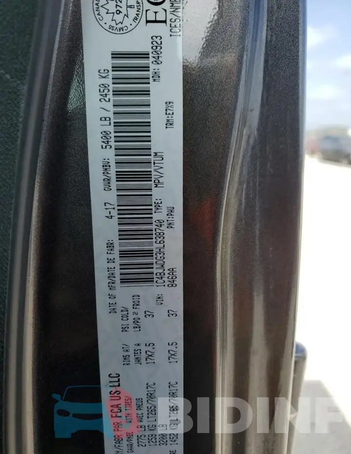 1C4BJWDG3HL638740 Photo# 12