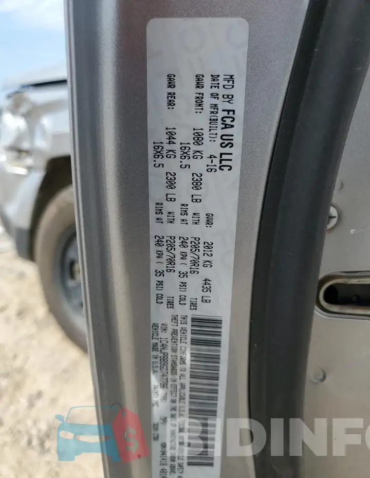 1C4NJPBB9GD747786 Photo# 13