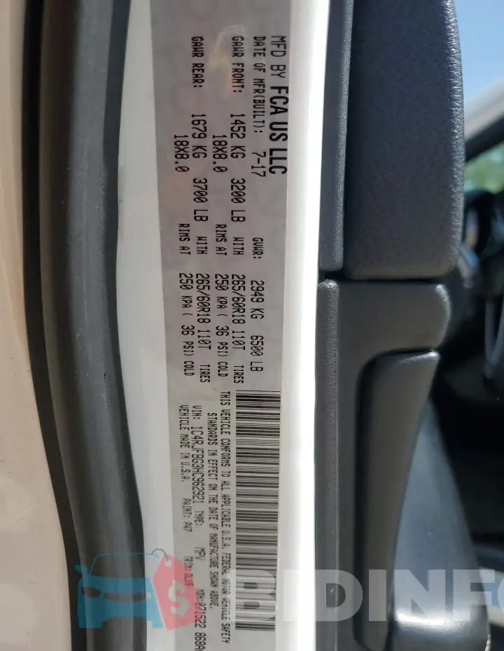 1C4RJFBG3HC962921 Photo# 13