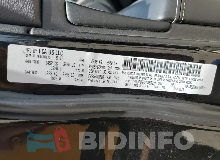 1C4RJFBG7FC859031 Photo# 13