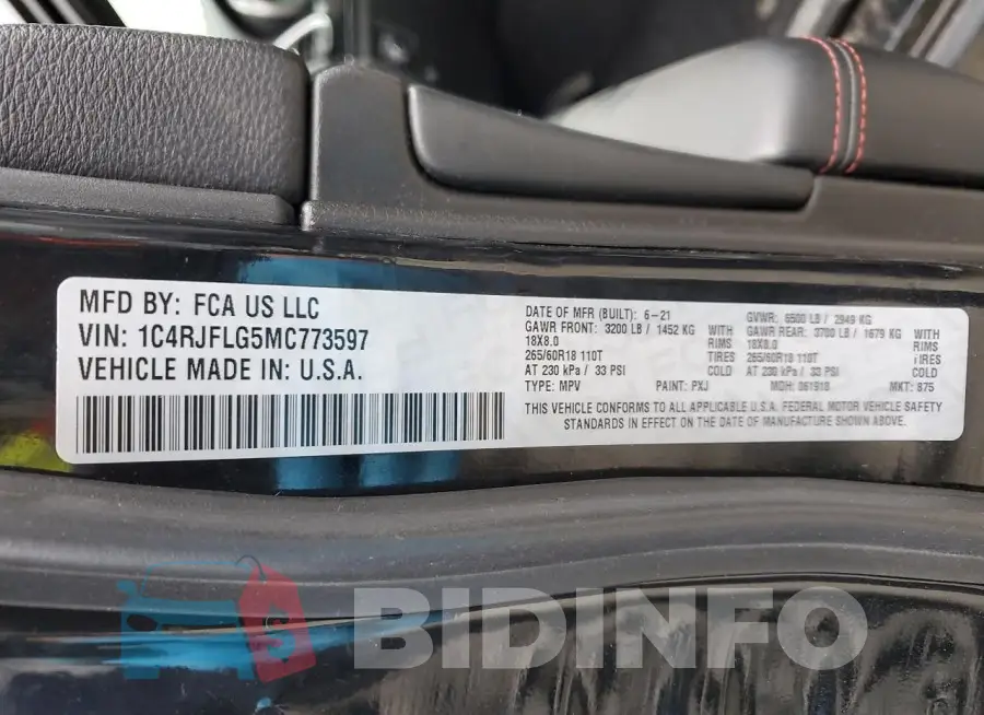 1C4RJFLG5MC773597 Photo# 13