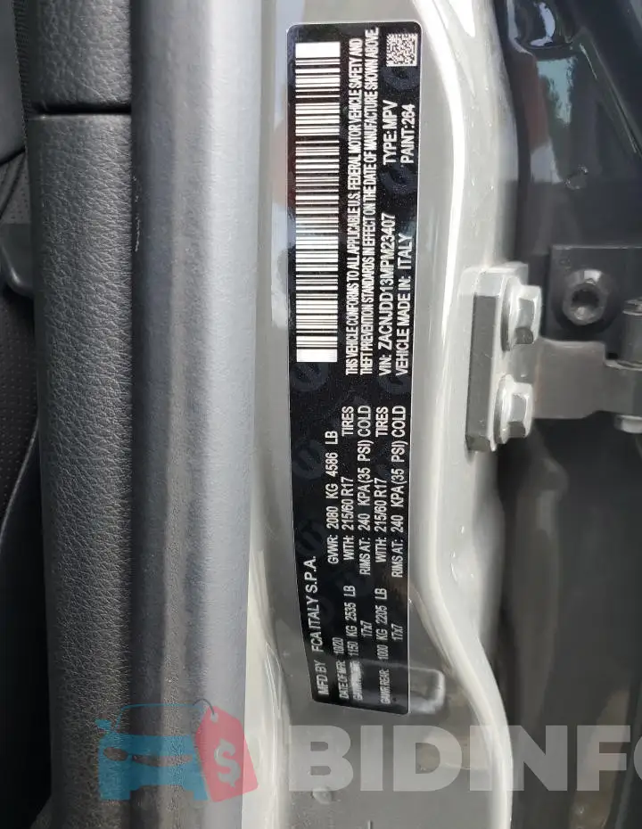 ZACNJDD13MPM23407 Photo# 14