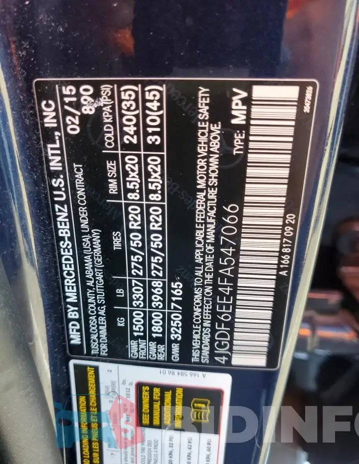 4JGDF6EE4FA547066 Photo# 13