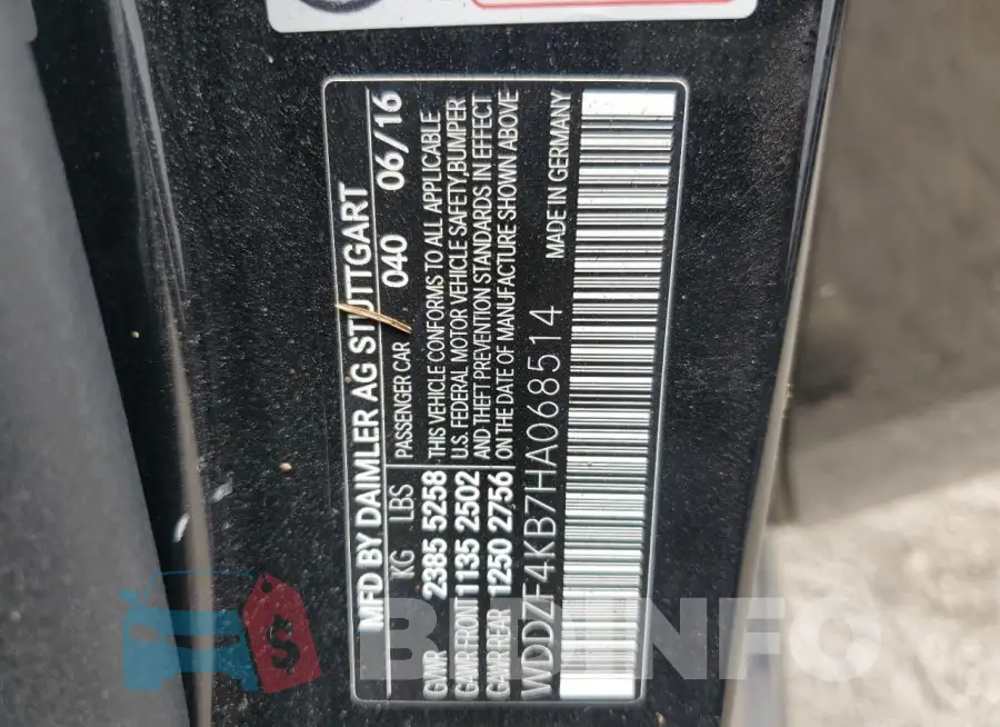 WDDZF4KB7HA068514 Photo# 13