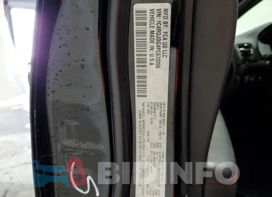 1C4RDJDG4PC672256 Photo# 14