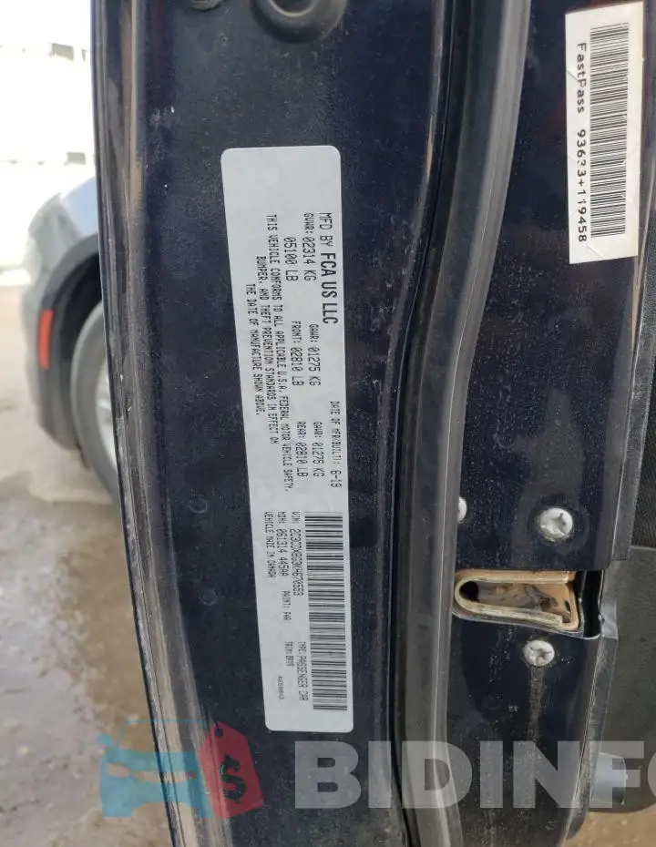 2C3CDXBG3KH670553 Photo# 12
