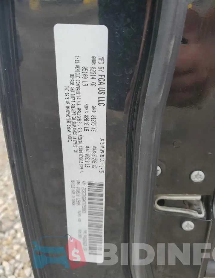 2C3CDXBGXFH759803 Photo# 12