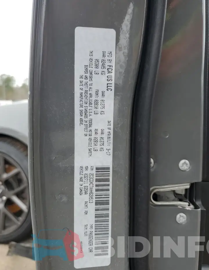 2C3CDXCTXHH620513 Photo# 13