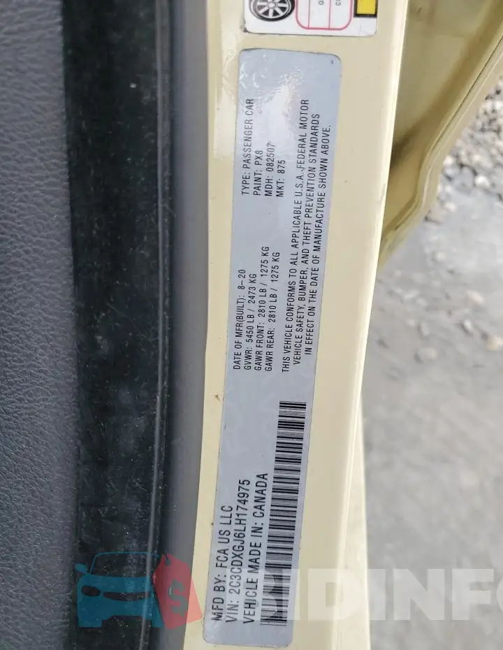 2C3CDXGJ6LH174975 Photo# 13