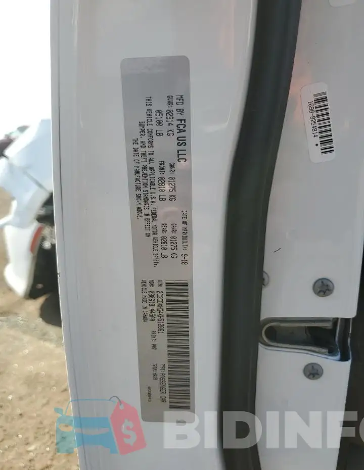 2C3CDXHG4KH512861 Photo# 12