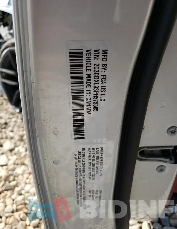 2C3CDXL93PH575305 Photo# 13
