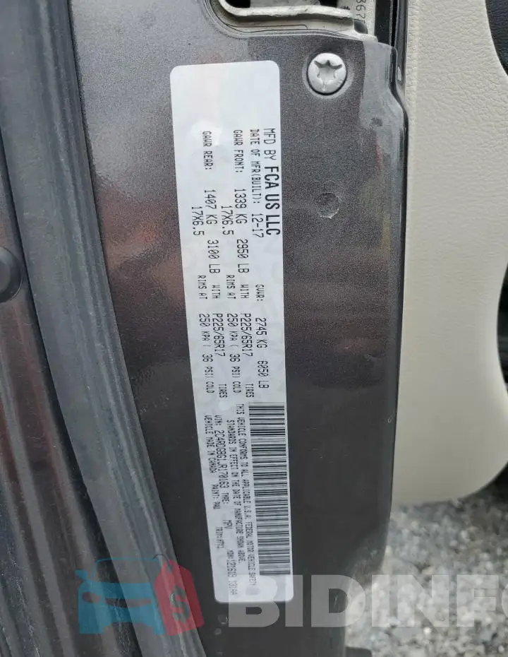 2C4RDGBG1JR170163 Photo# 13