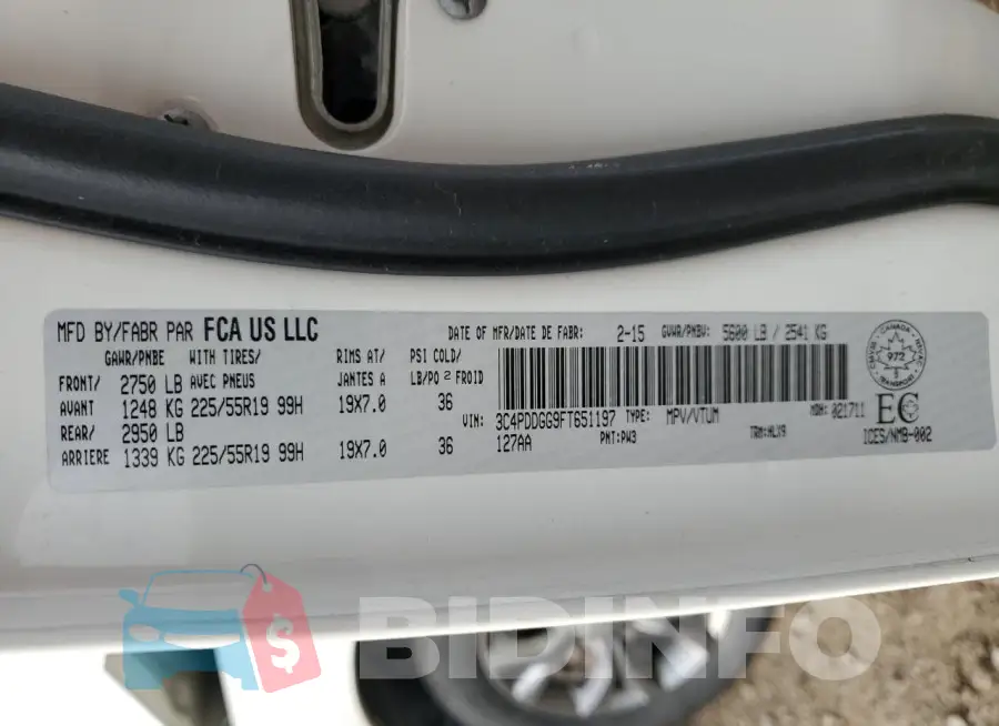 3C4PDDGG9FT651197 Photo# 13