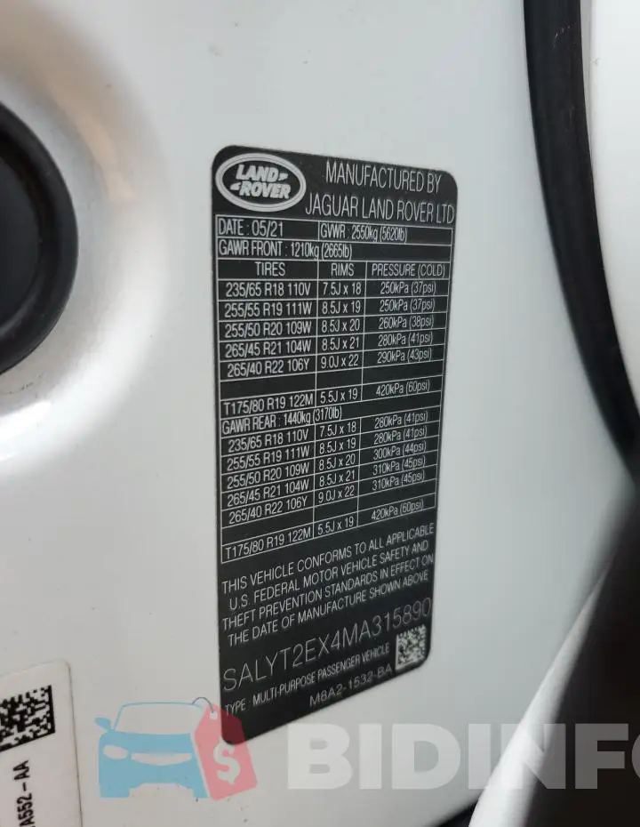 SALYT2EX4MA315890 Photo# 12