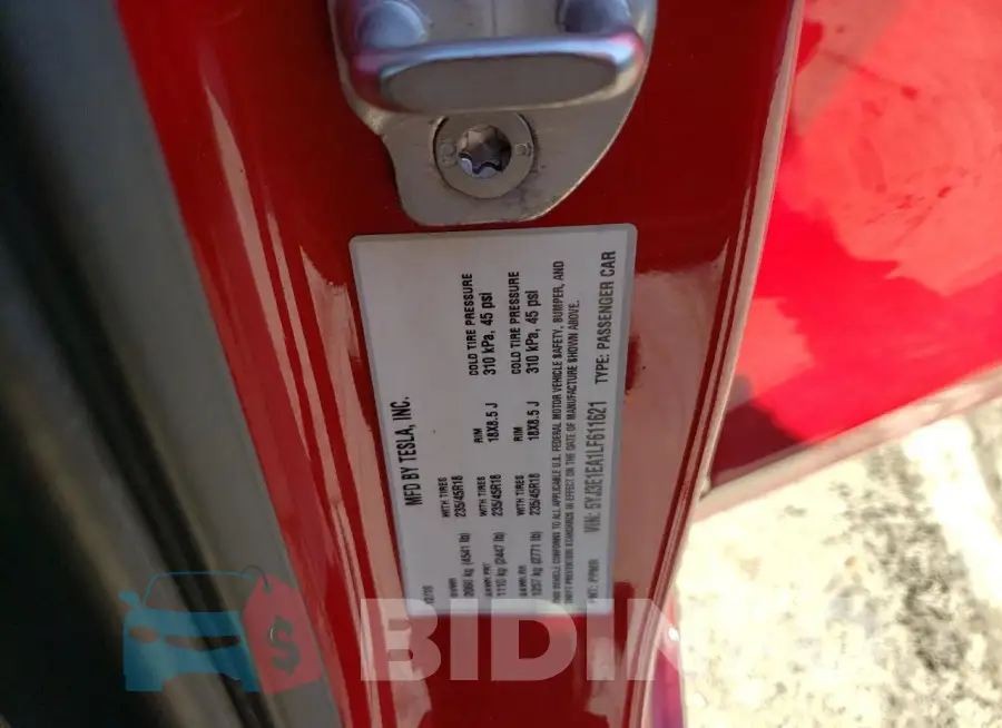 5YJ3E1EA1LF611621 Photo# 12