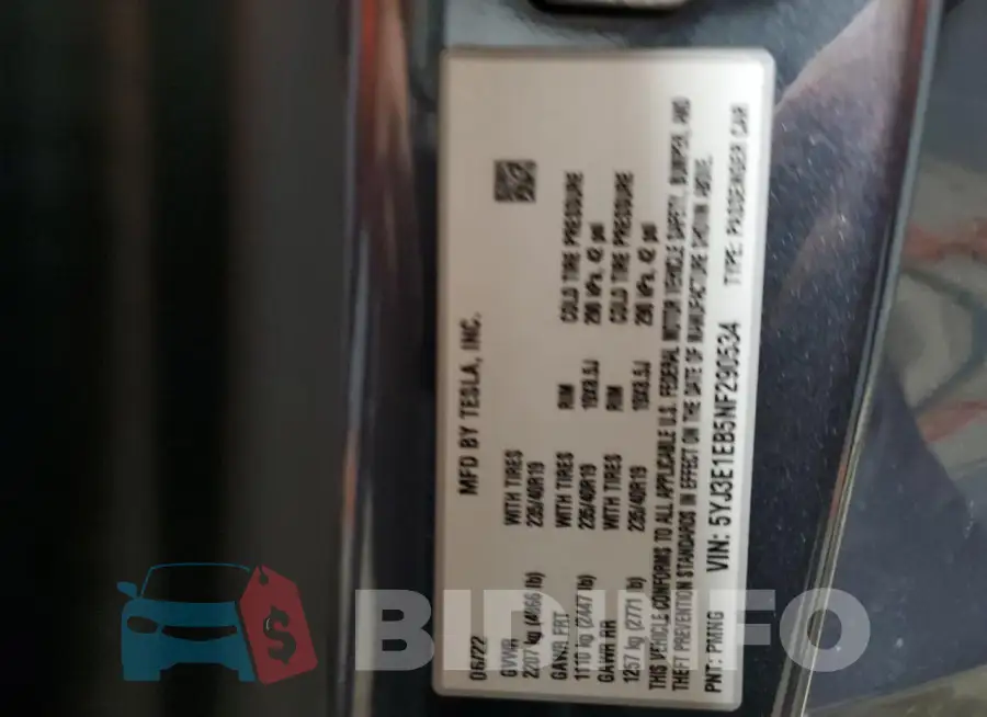 5YJ3E1EB5NF290534 Photo# 12