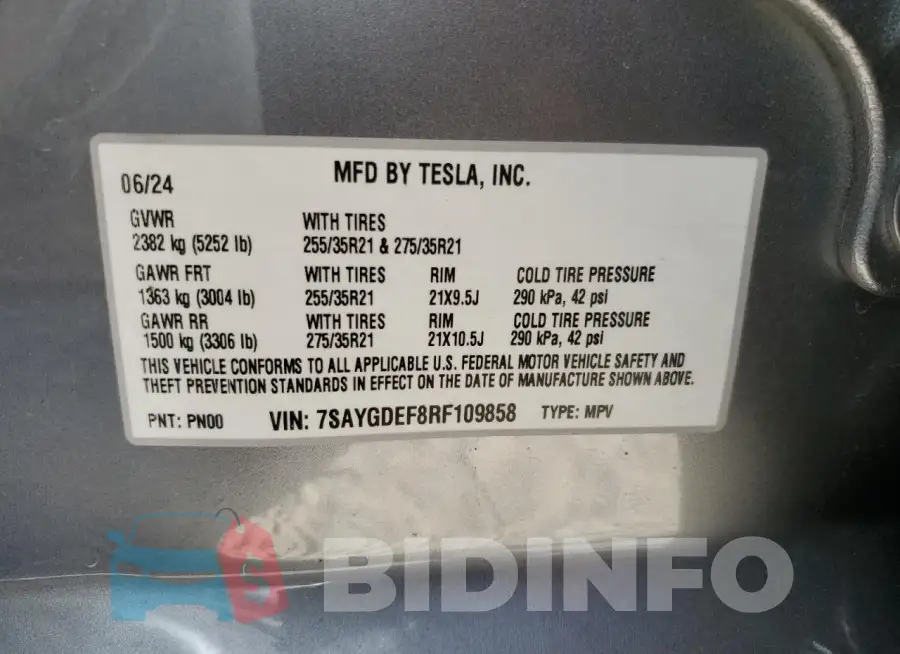 7SAYGDEF8RF109858 Photo# 12