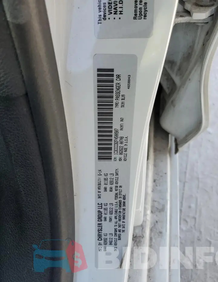 1C3CCCCB2FN500907 Photo# 12