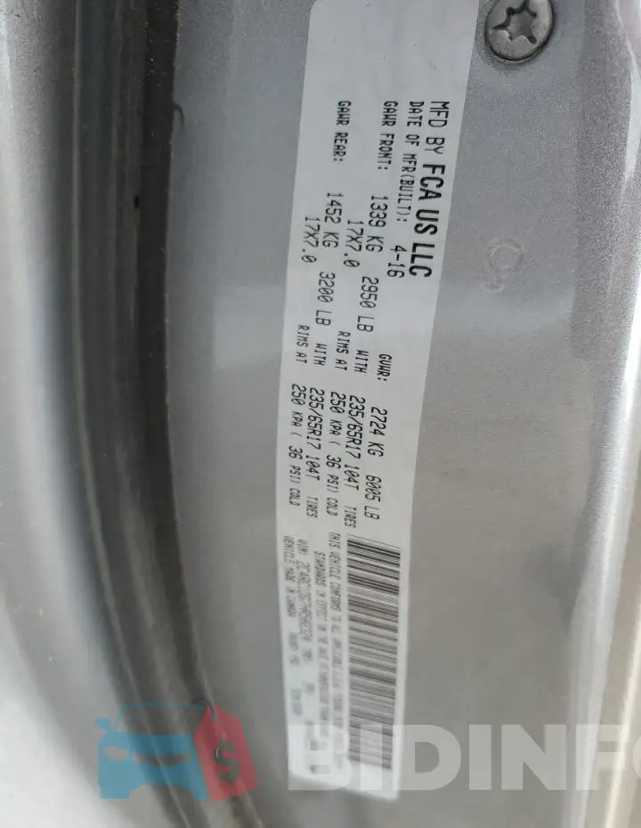 2C4RC1DG7HR502324 Photo# 14