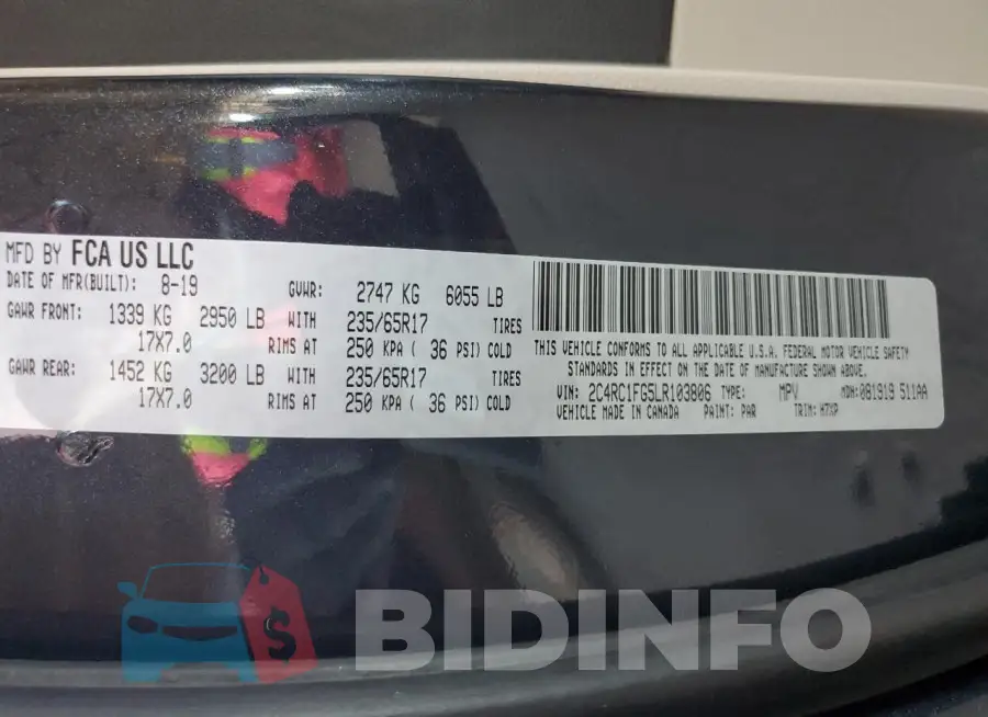 2C4RC1FG5LR103806 Photo# 14