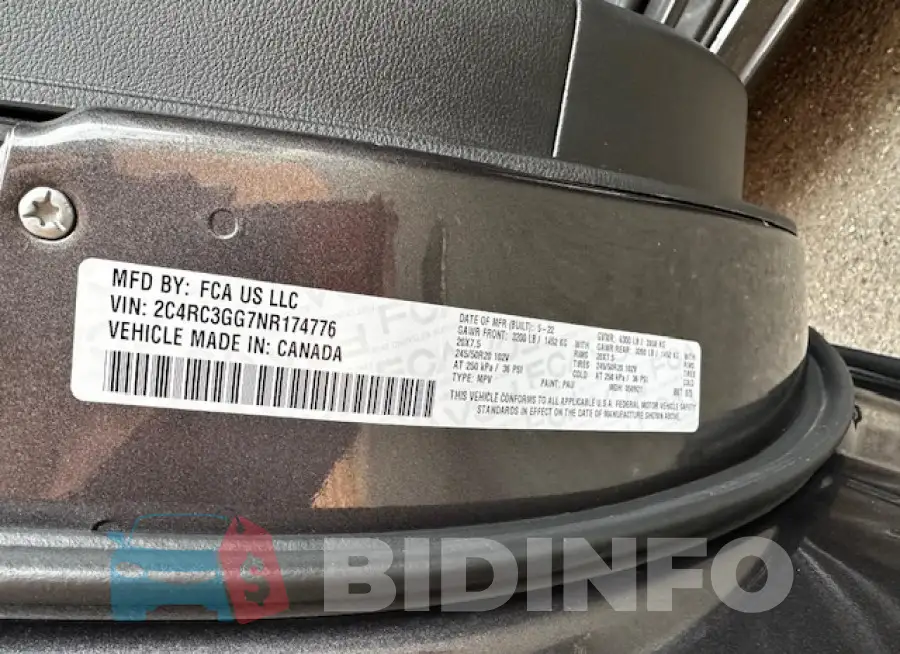 2C4RC3GG7NR174776 Photo# 15