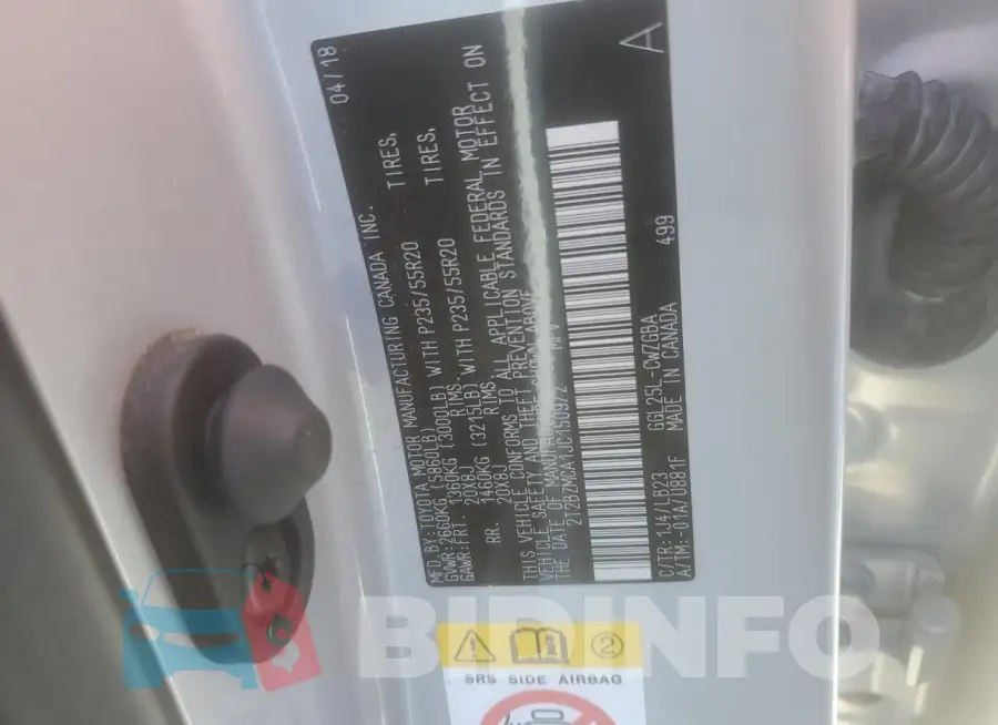 2T2BZMCA1JC150972 Photo# 12