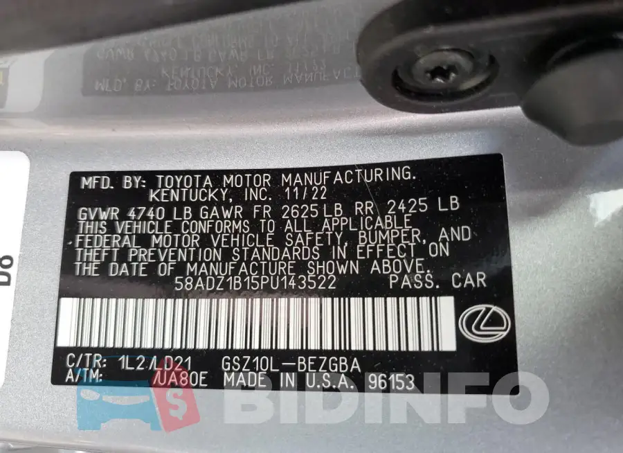 58ADZ1B15PU143522 Photo# 12